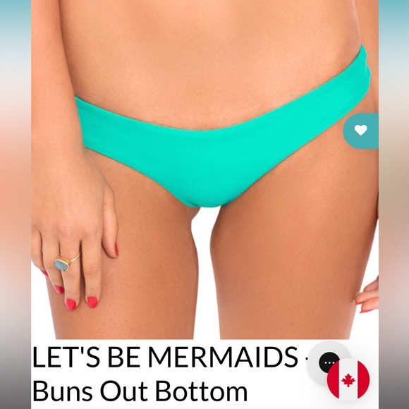 NWT Luli Fama Costa buena mermaid crossing let’s be mermaids bikini size large - Picture 10 of 13